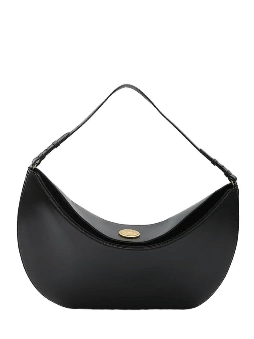 Jacquemus Crescent-Shaped Black Calfskin Shoulder Bag