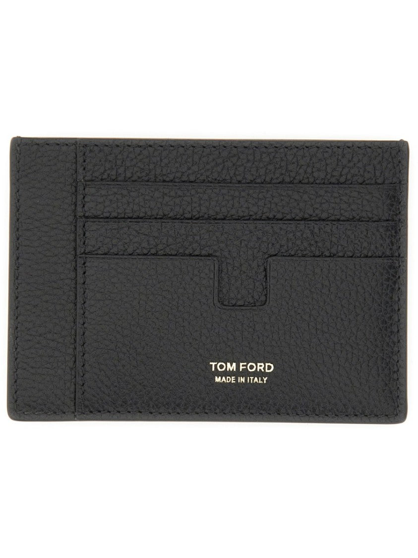 Tom Ford Textured Calf Leather Card Holder