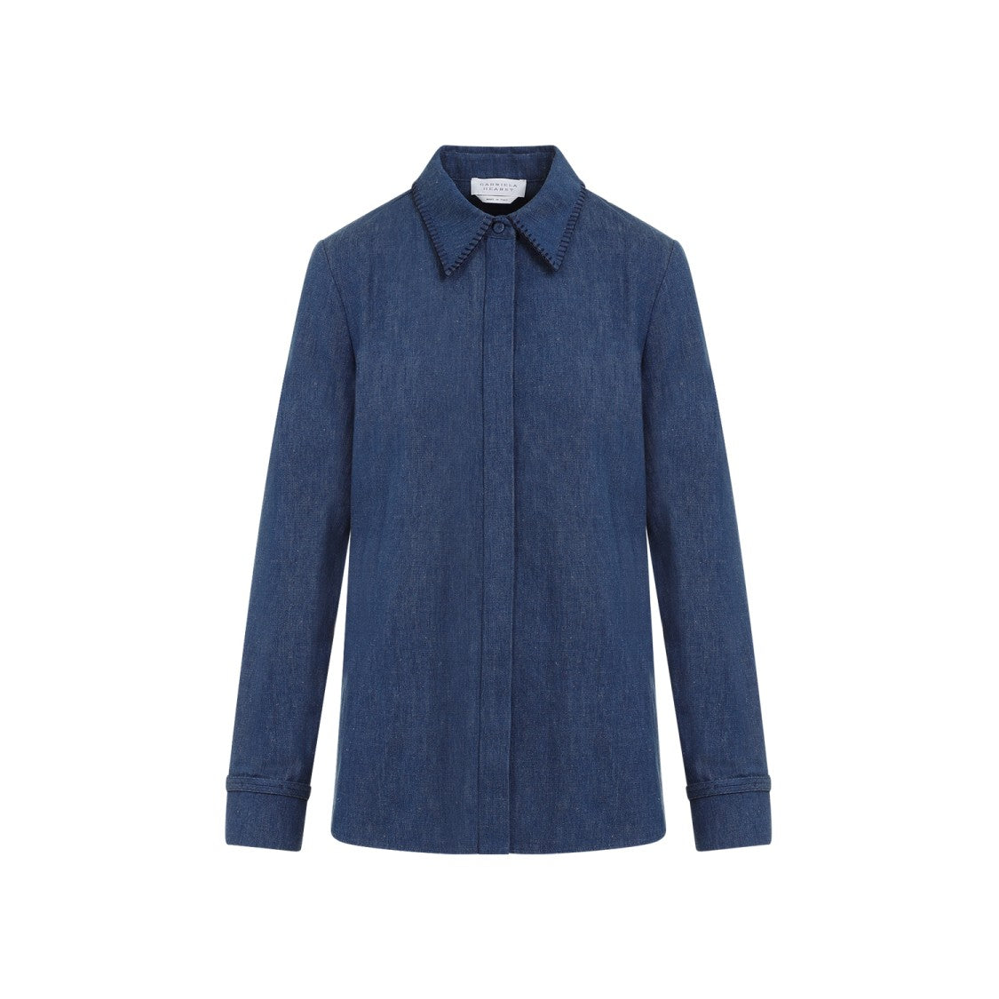 Gabriela Hearst Denim Blue Recycled Cotton Cruz Shirt