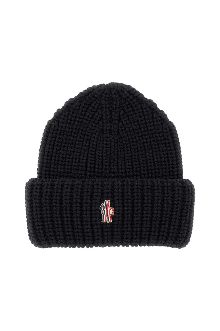 Moncler Grenoble Knitted Wool Hat With Braided Pattern
