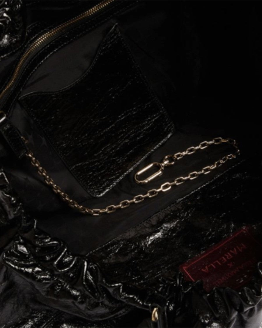 Marella Black Large Leather Shopper