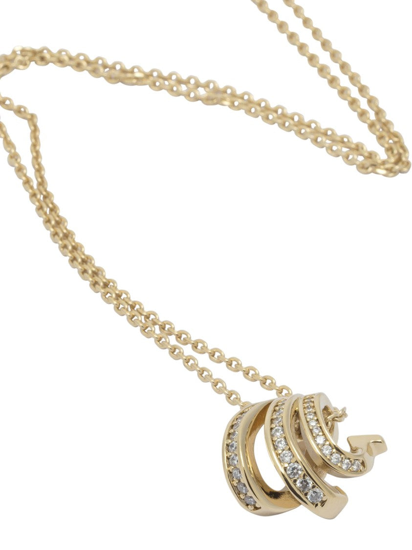 Ferragamo Gold Brass-Glass Jewelry