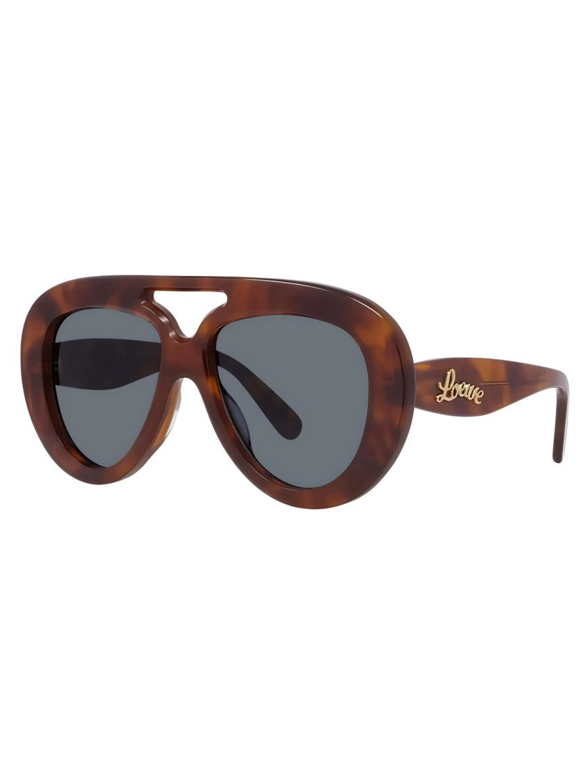 Loewe Red Lw40144u Oversized Tortoiseshell Sunglasses