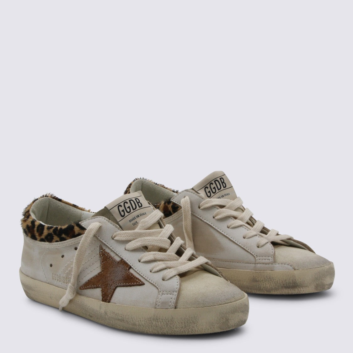 Golden Goose Leopard-Print Superstar Sneakers