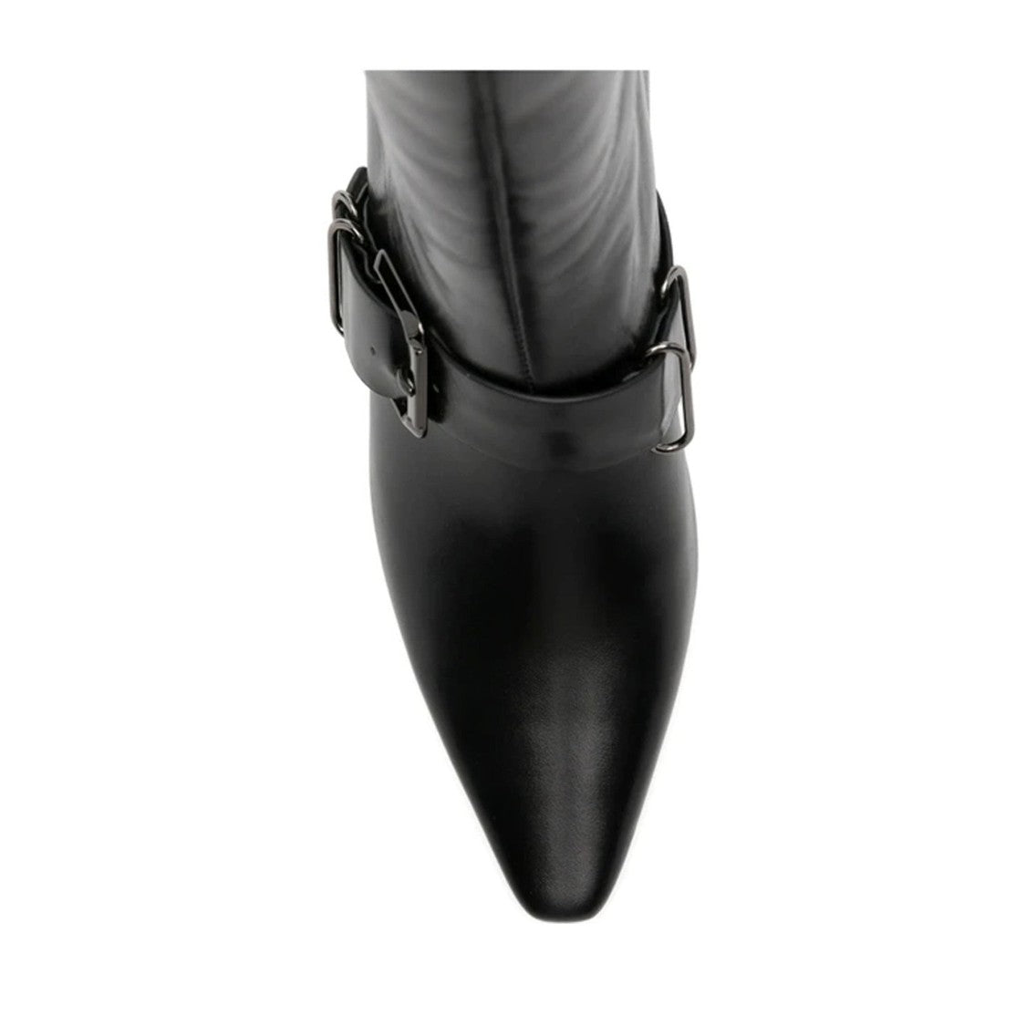 Sergio Moretti Black Classic High Stiletto Buckle Detail Pumps