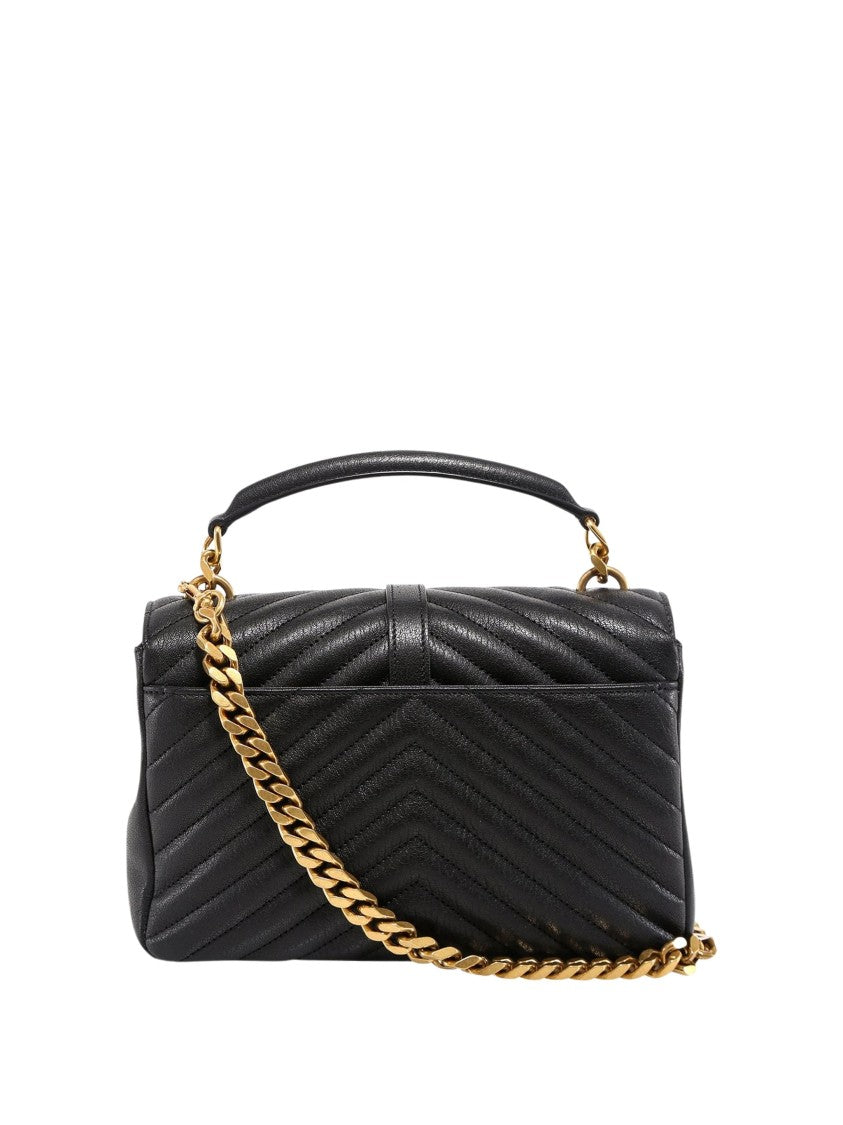 Saint Laurent Matelassé Leather Shoulder Bag With Padded Design
