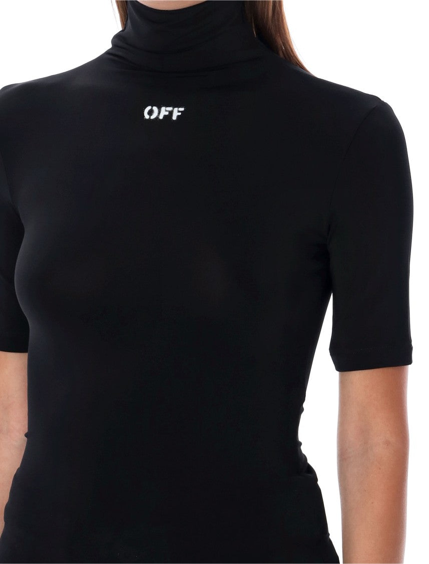 Off-White High Neck Top