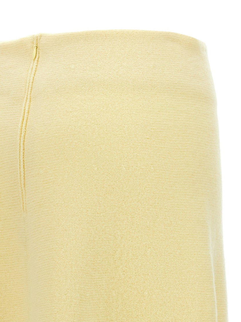Jil Sander Flared Wool Skirt With Discreet Zipper Closure