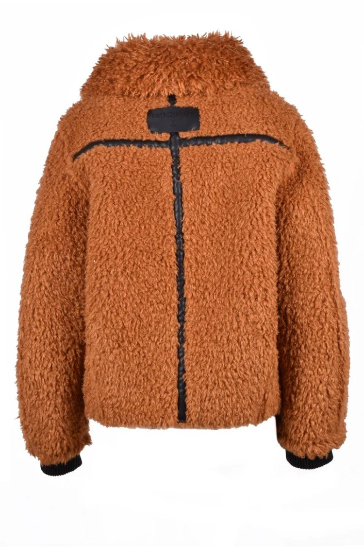 Patrizia Pepe Teddy Jacket - Brown/Black