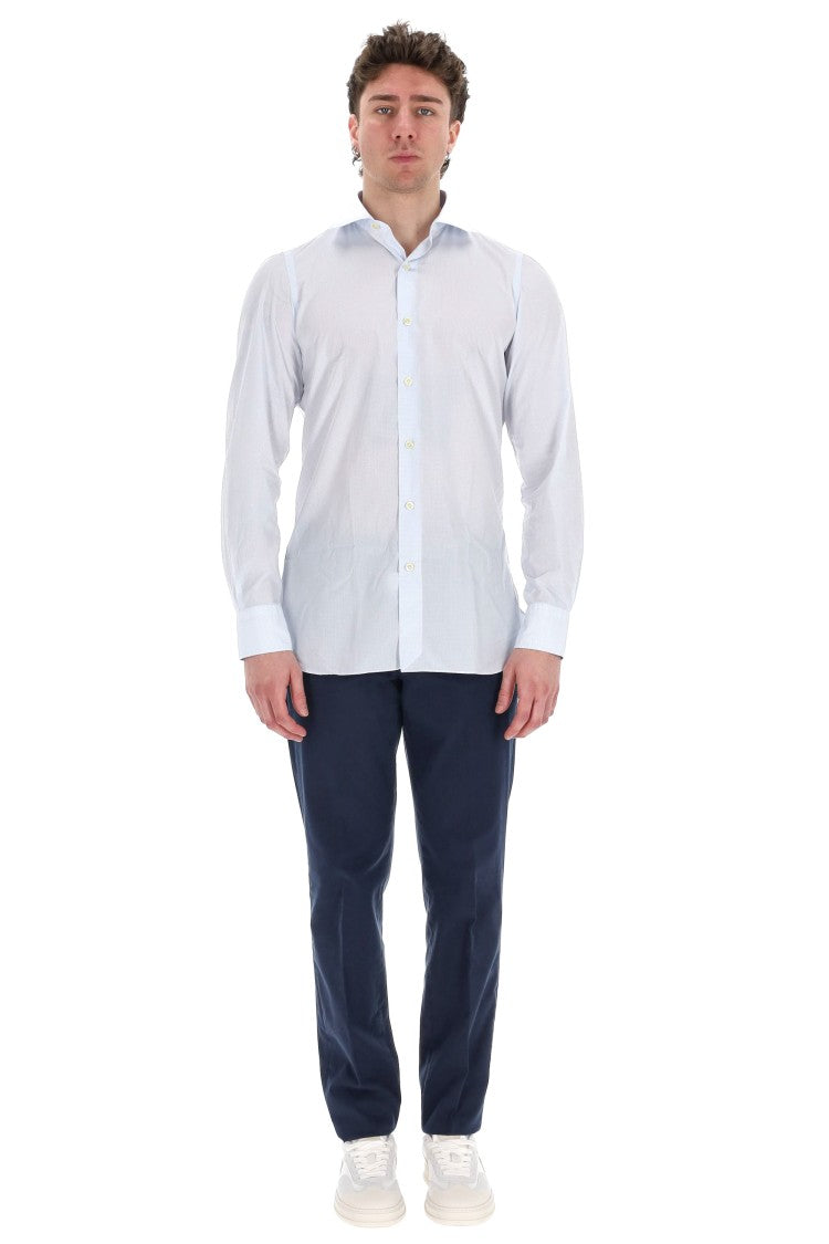Finamore Napoli Line Micro Check Tailored Shirt