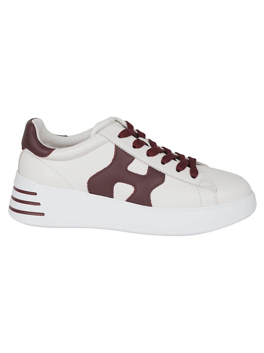Hogan H564 Ivory Leather Low-Top Sneakers