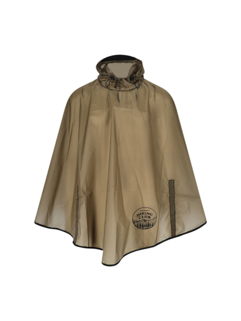 And Wander Beige Hiking Club Sil Nylon Poncho