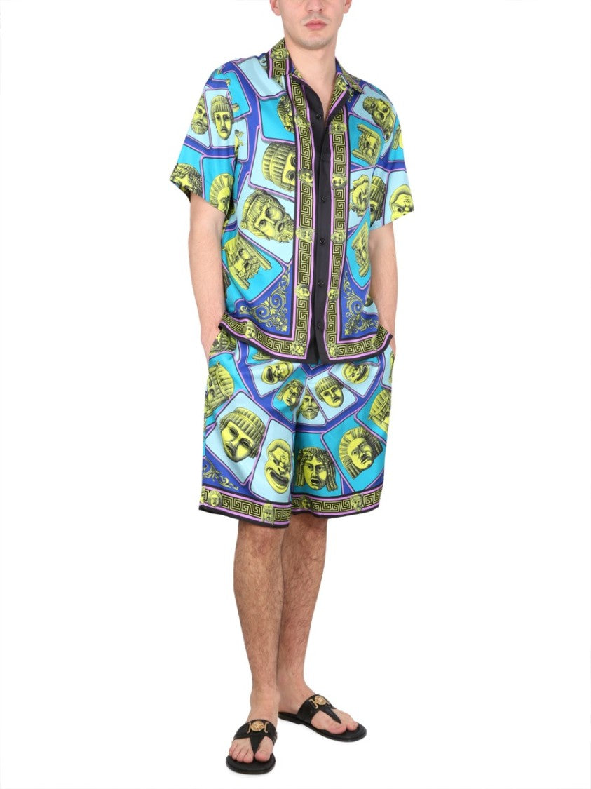 Versace Silk Shorts The Masks