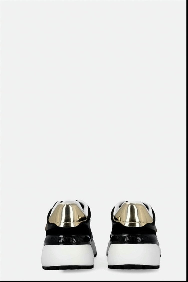 Pinko Black Sneakers With Love Birds Logo