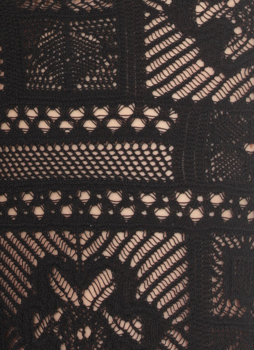 D. Exterior Black Cotton Pants