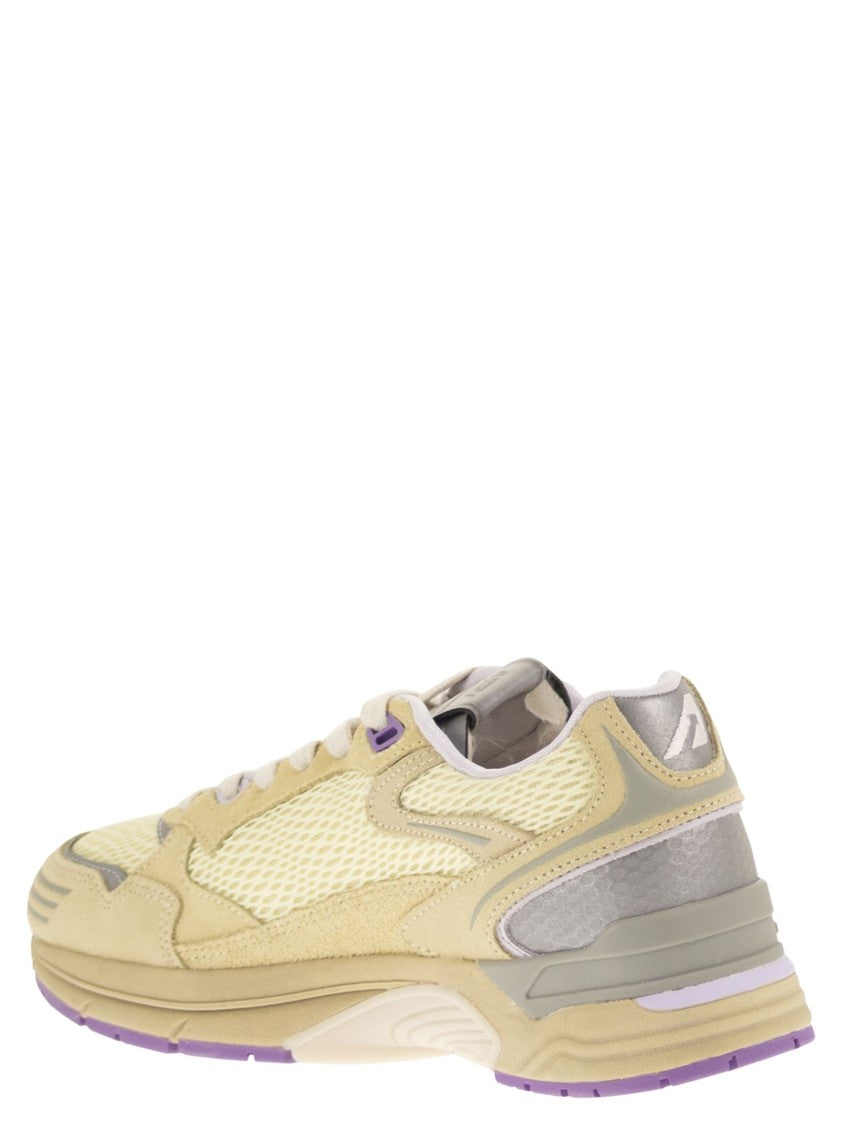Autry Hyperway - Suede And Mesh Trainers