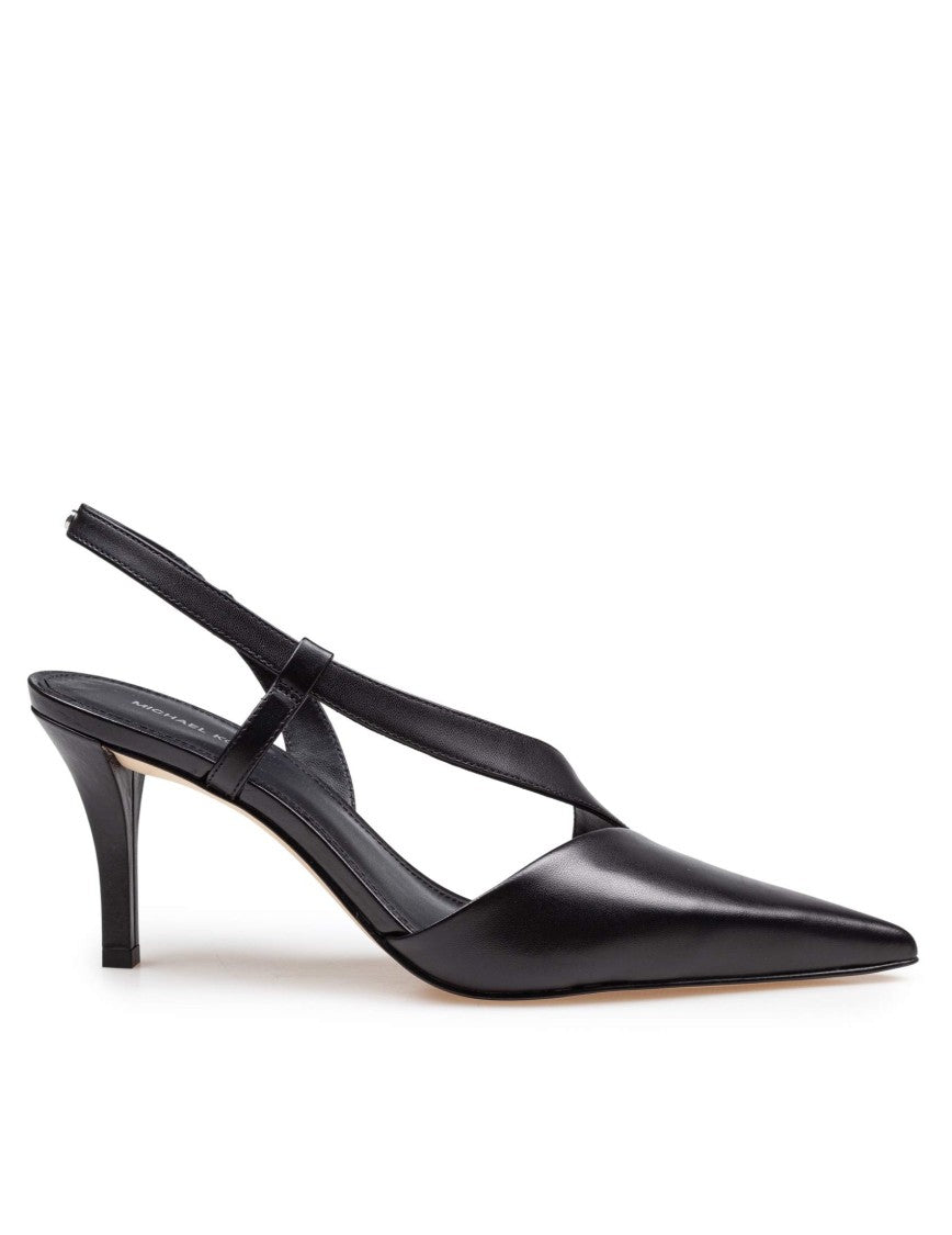 Michael Kors Jaida Leather Decollete' Black Color