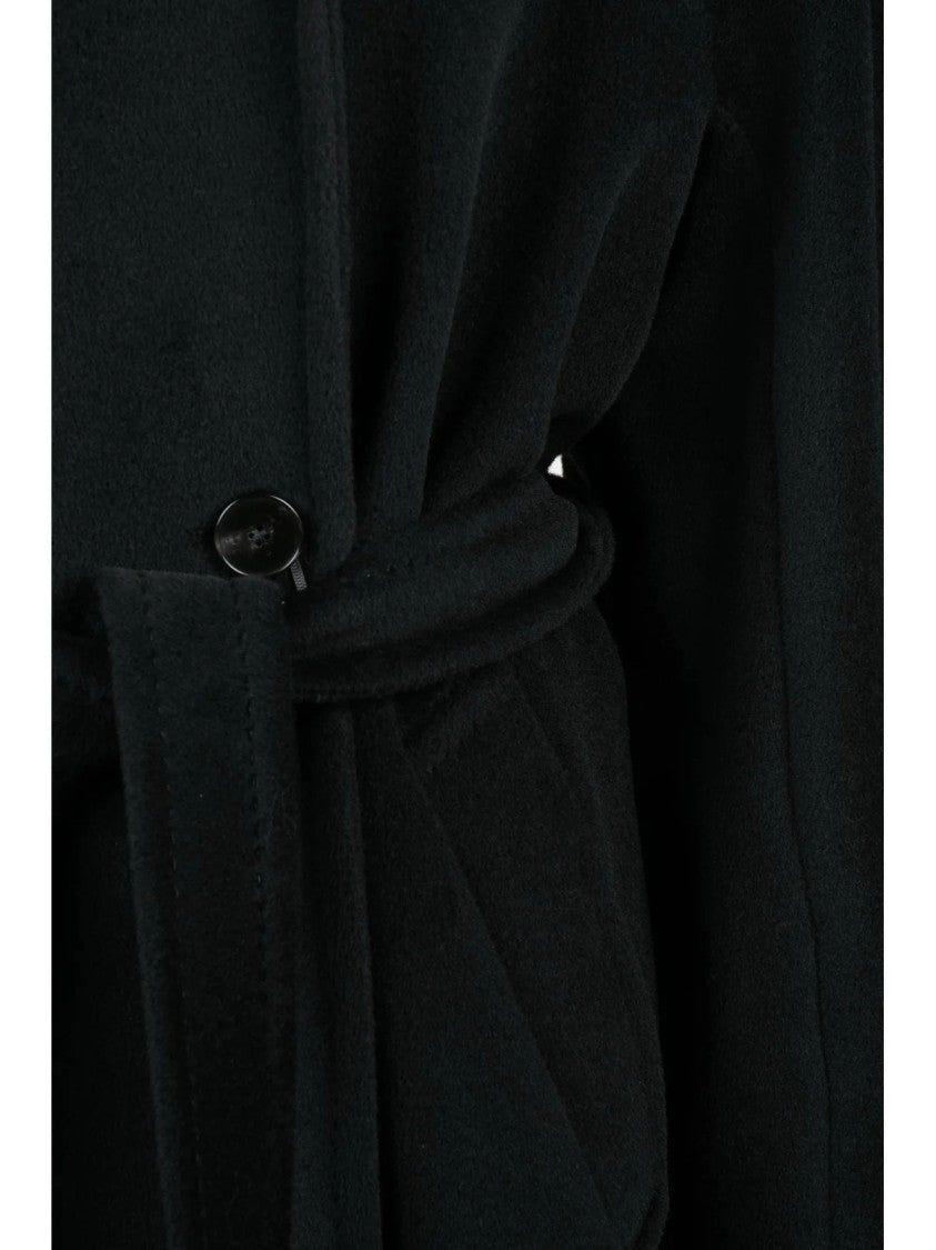 Marella Black Virgin Wool English Coat