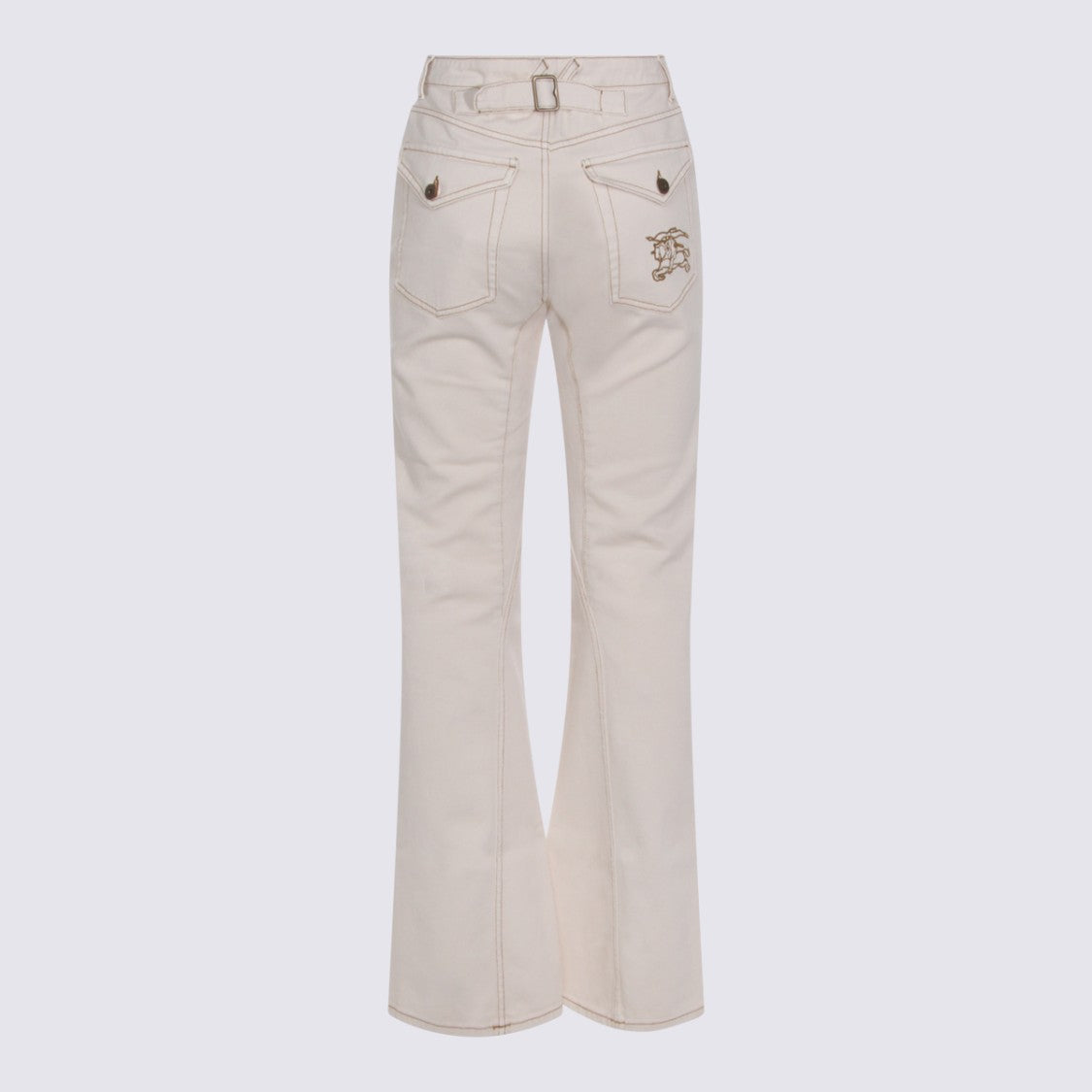 Burberry Straight-Cut White Denim Jeans