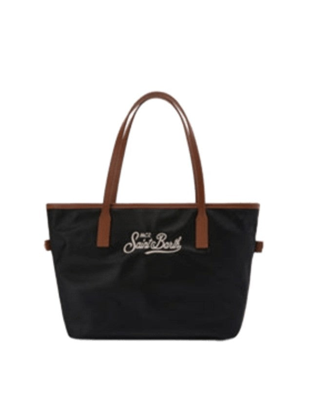 Mc2 Saint Barth Nylon Tote Bag With Zip Closure