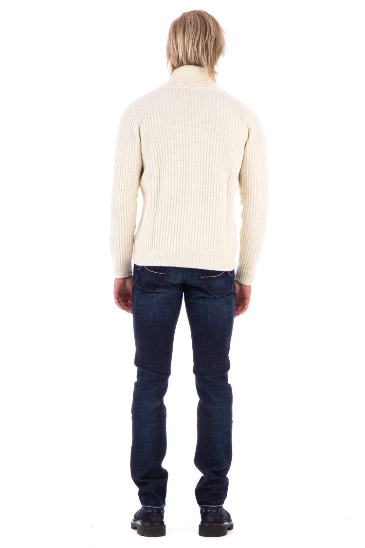 Fly3 Tamata Reversible Ribbed Wool Cardigan