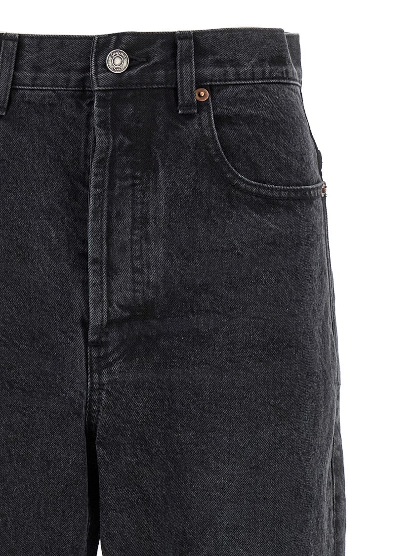 Saint Laurent Carrot Fit High-Waisted Denim Jeans