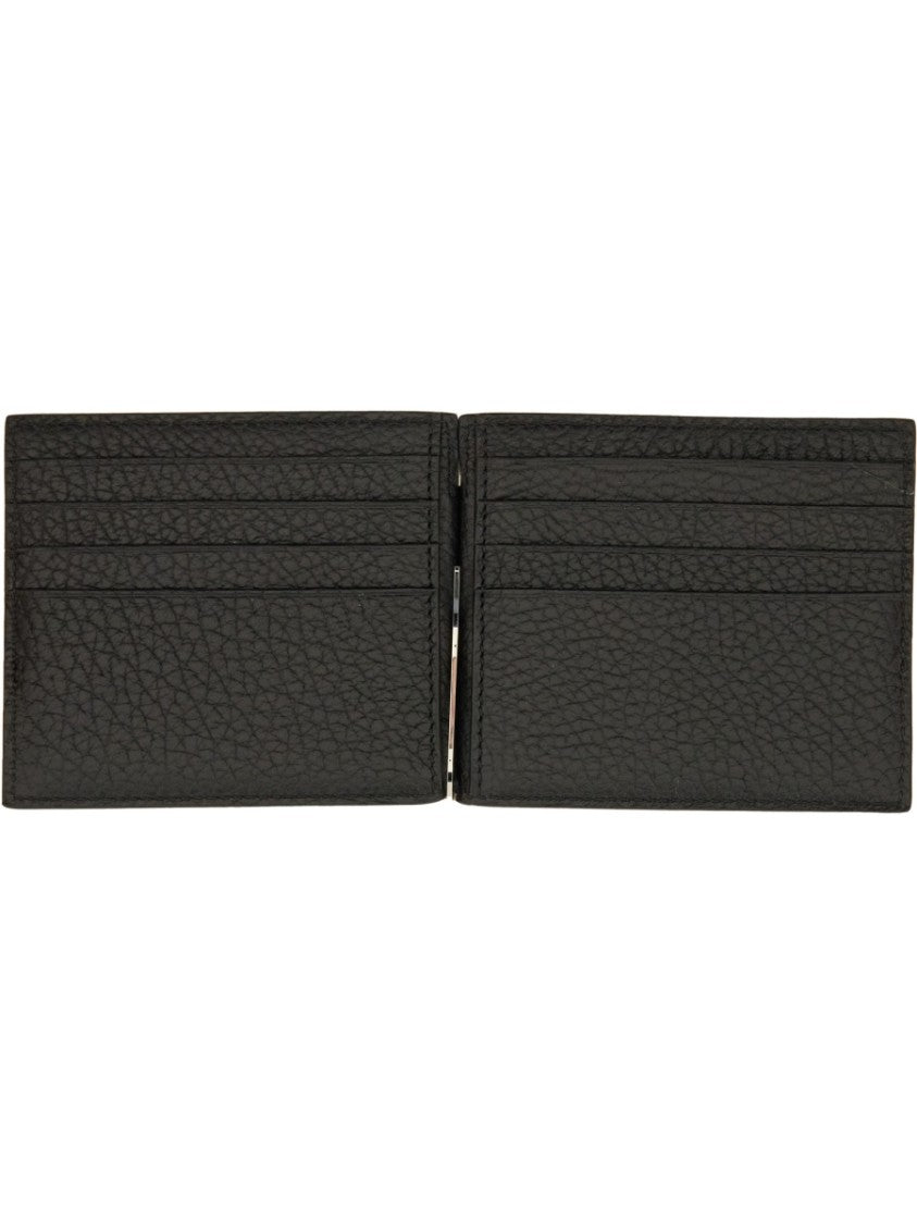 Tom Ford T-Shaped Money Clip Leather Wallet