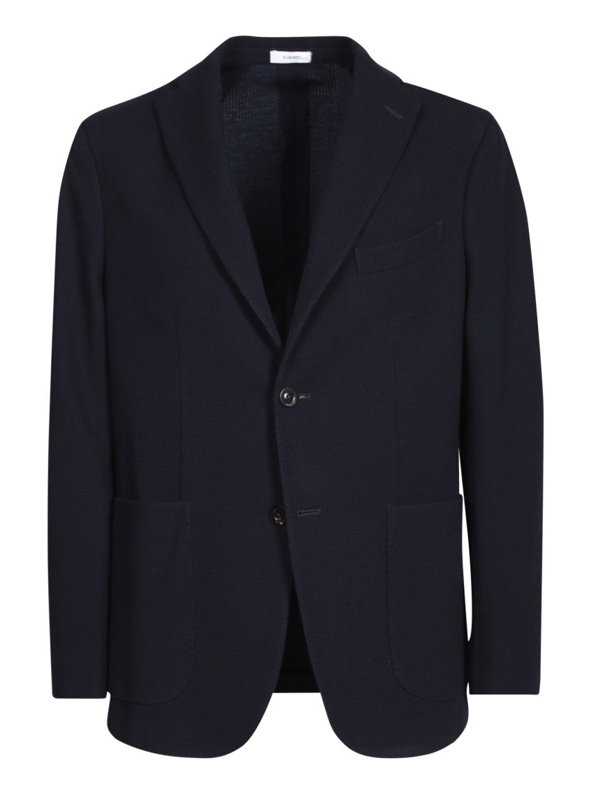 Boglioli Blue Single-Breasted Blazer