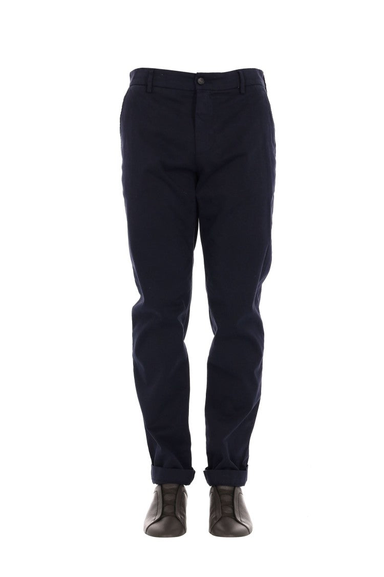 Eleventy Peach-Hand Cotton Chino Trousers