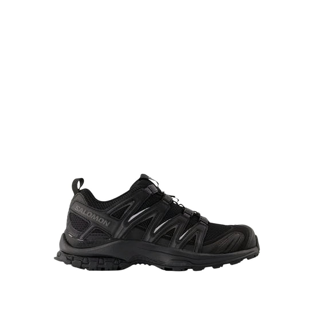 Salomon Low-Profile Black Sneakers With Mesh Upper