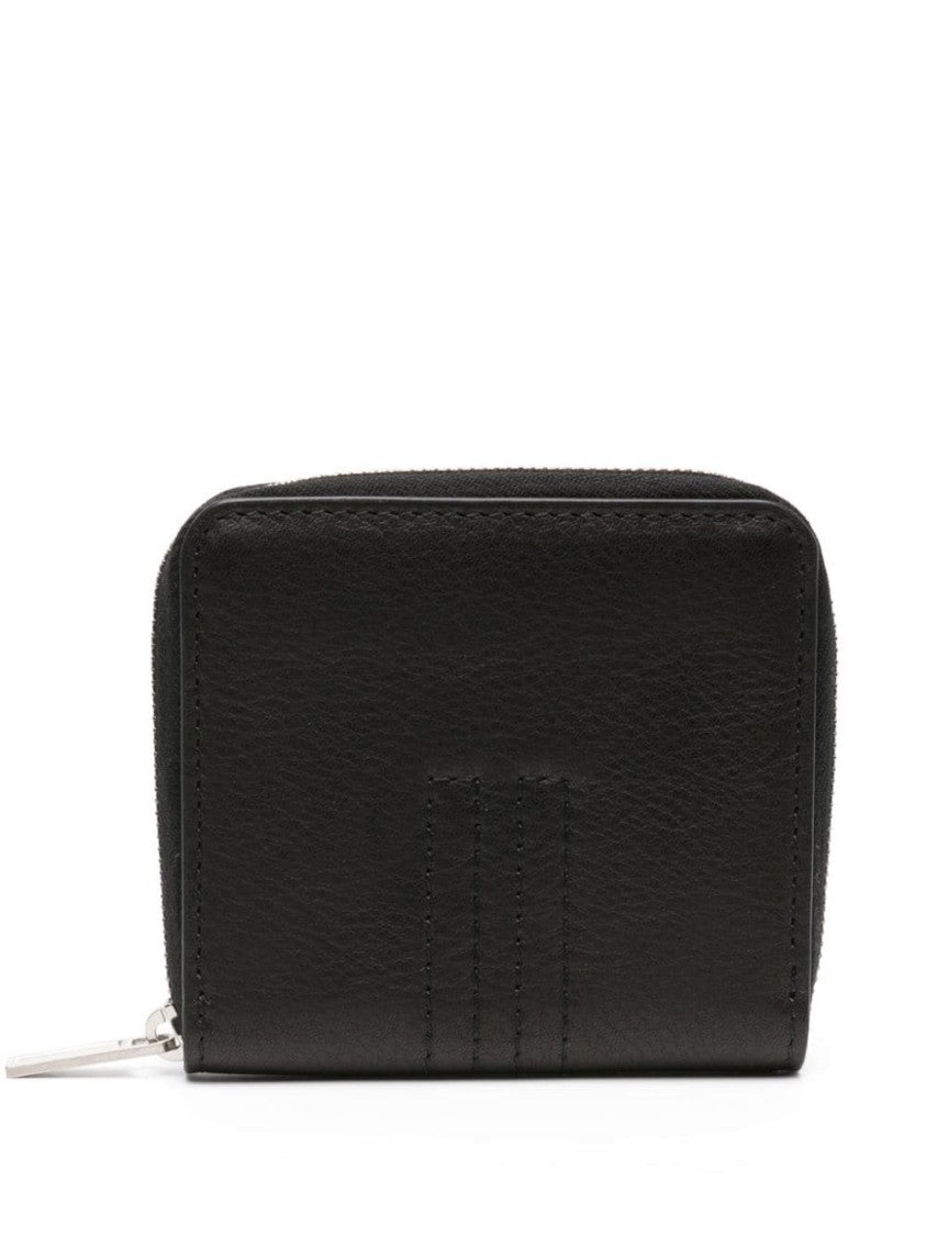 Rick Owens Textured Leather Zipped Wallet