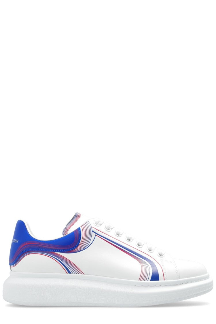 Alexander Mcqueen Sole Sneakers With Colorful Wave Patterns