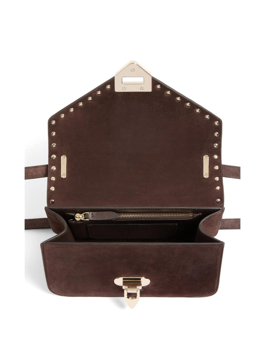 Valentino Rockstud Small Suede Shoulder Bag