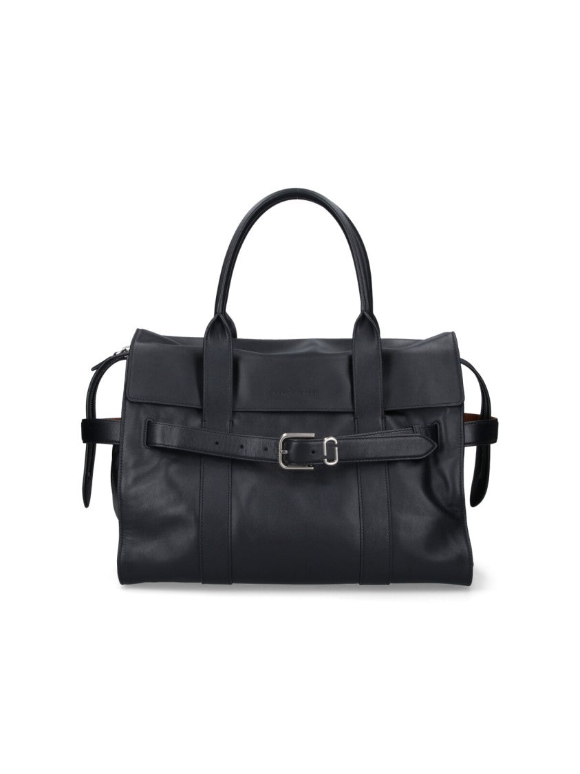 Marc Jacobs Black Dakota Leather Tote Bag