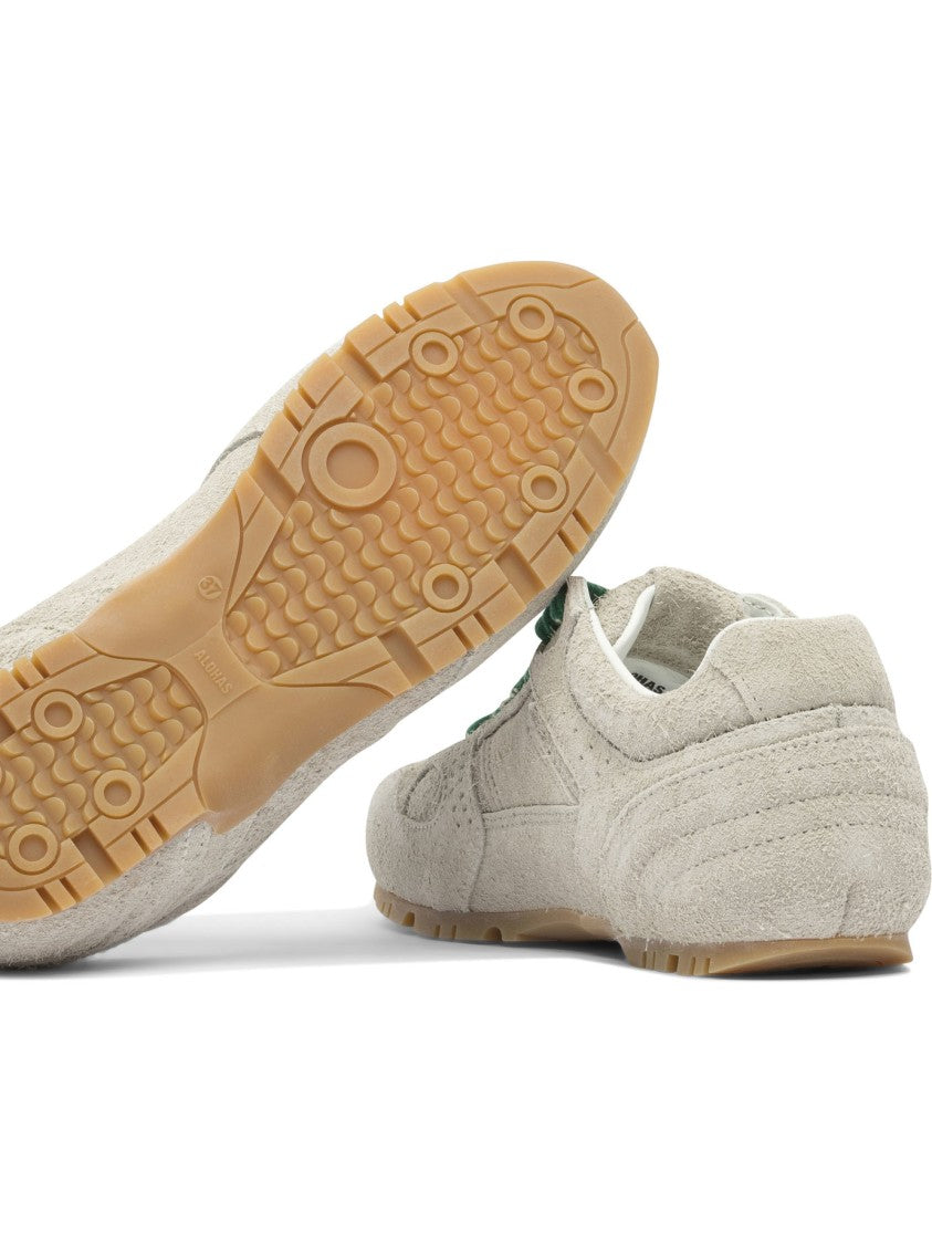 Alohas Tb.56 Suede Fuzzy Light Grey Leather Sneakers