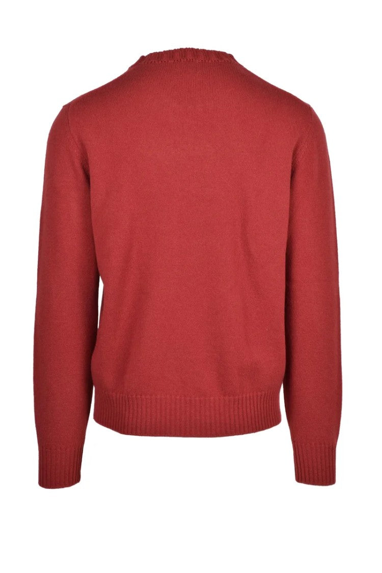 Eleventy Crew Neck Pullover - Red