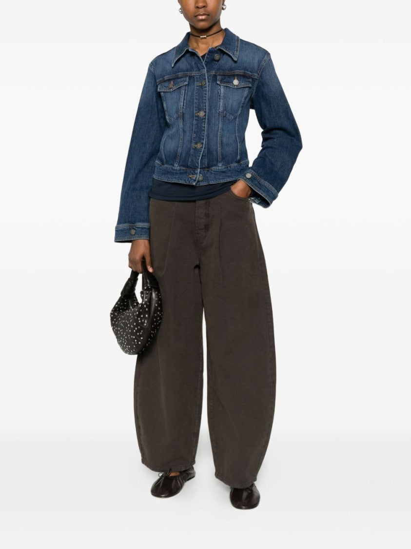 Pinko Medium Blue Faded Denim Jacket
