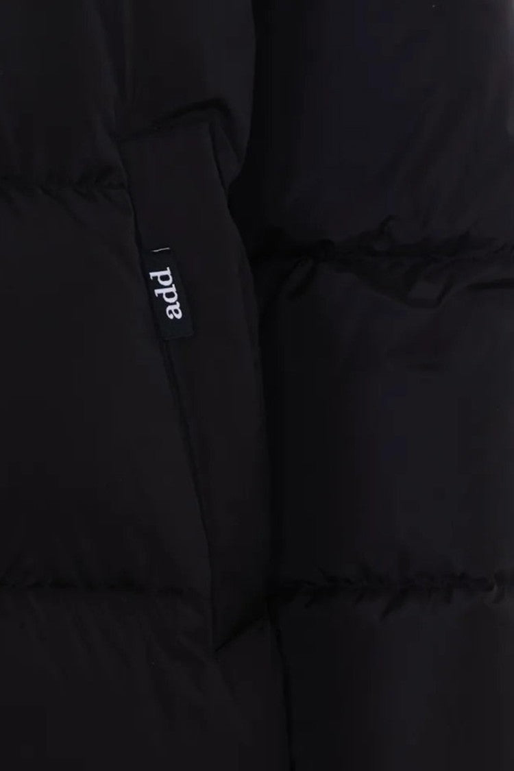 Add Black Hooded Puffer Jacket