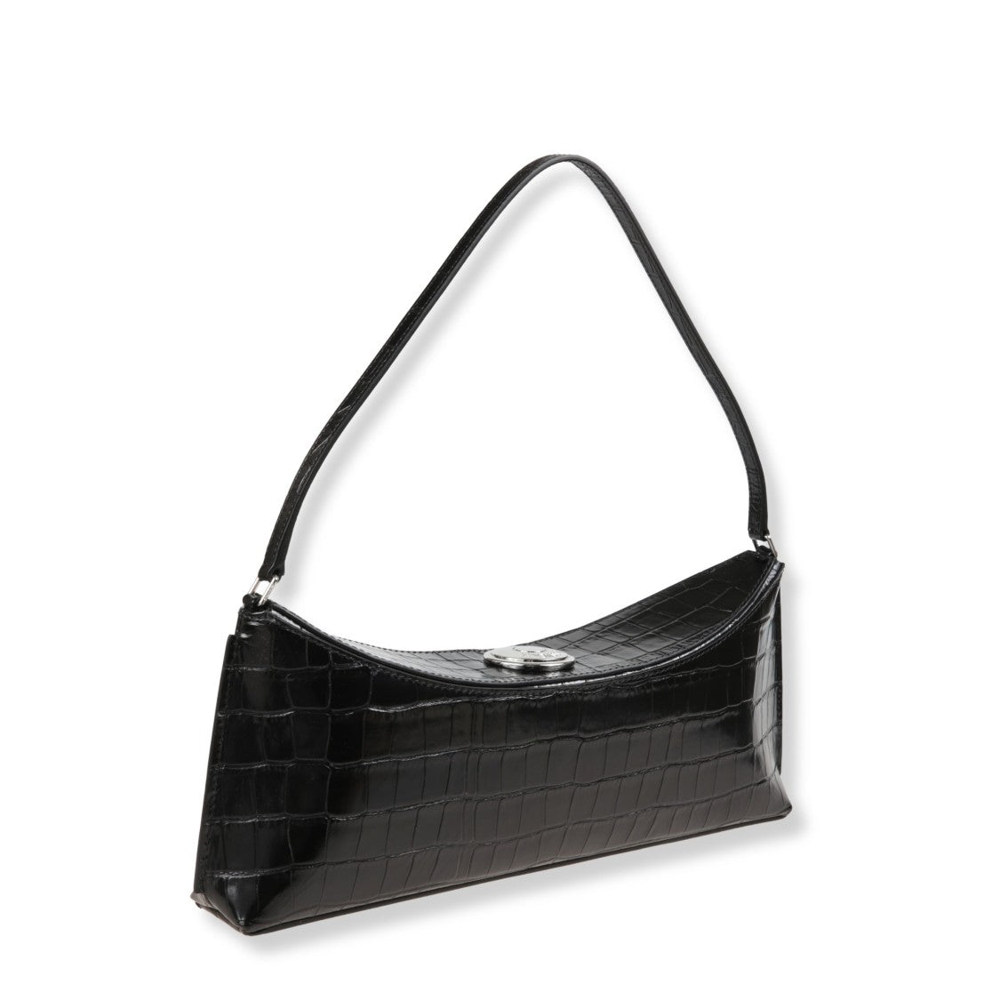 Jacquemus Structured Crocodile-Effect Leather Handbag With Magnetic Closure