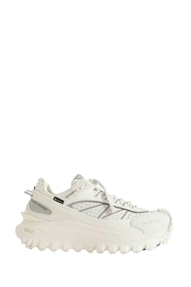 Moncler Chunky White Polyamide Sneakers With Rugged Sole