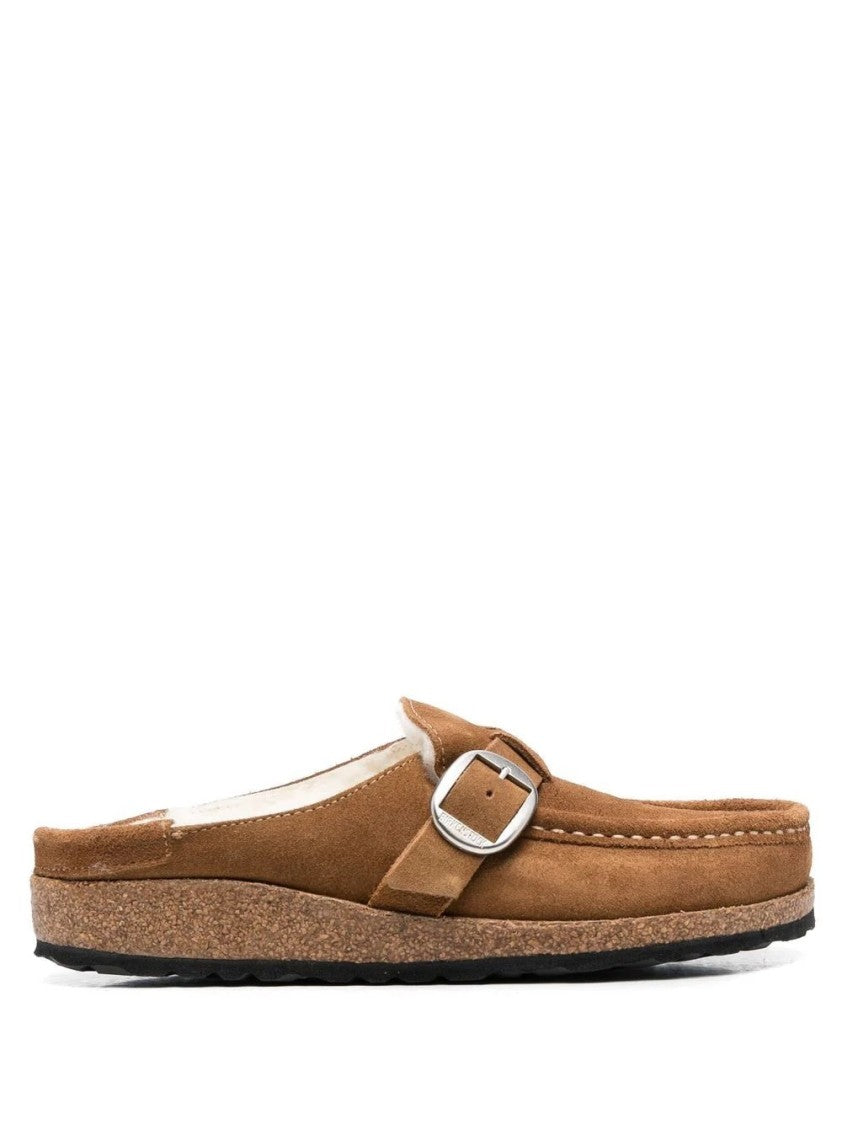 Birkenstock Slip-On Mule With Suede Upper And Shearling Lining