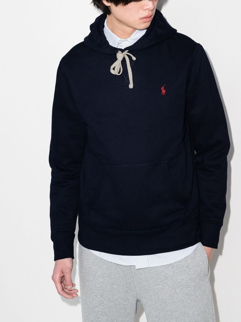 Polo Ralph Lauren Navy Blue Drawstring Embroidered Hoodie