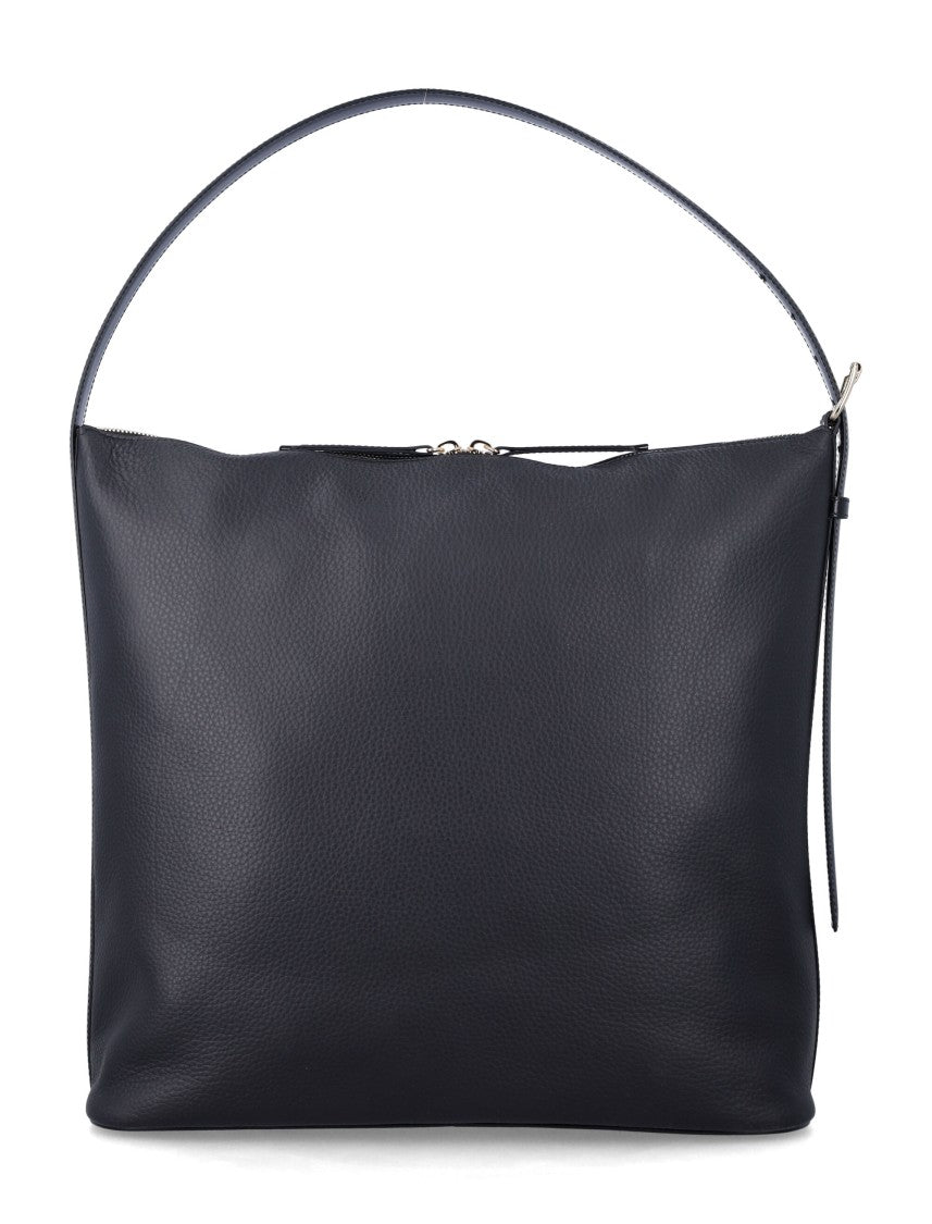 A.P.C. Smooth Leather Maxi Shoulder Bag With Adjustable Strap