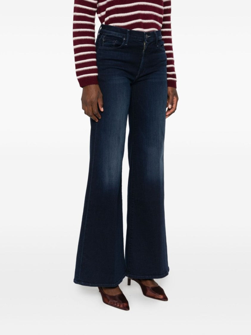Mother High-Waisted Flare Jeans With Classic Five-Pocket Design