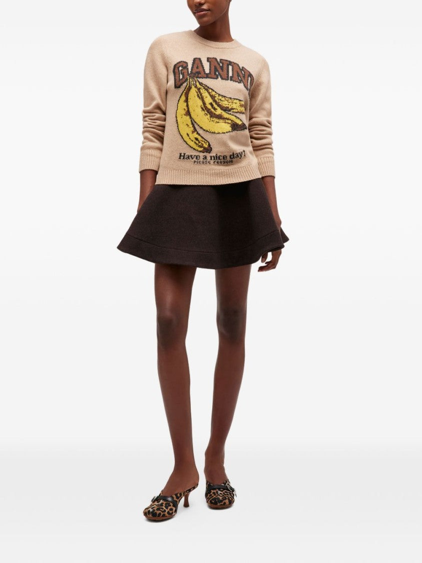 Ganni Ribbed Knit Sweater