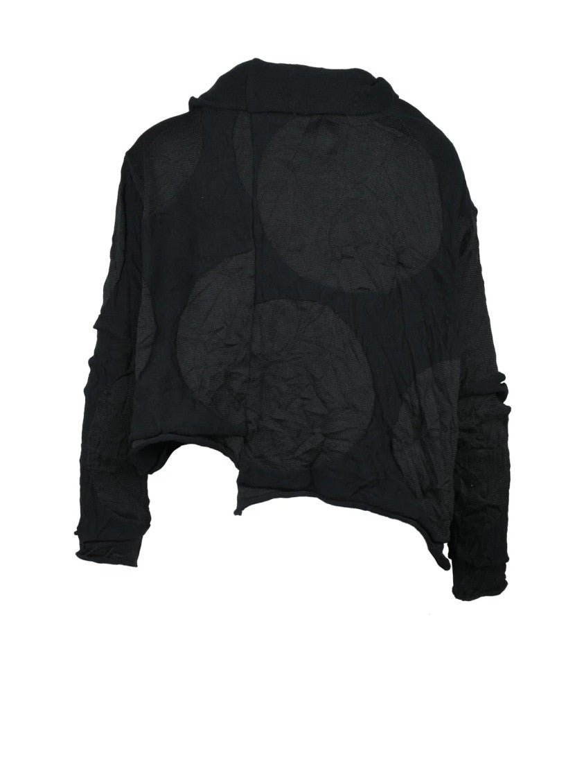 Yohji Yamamoto Asymmetric Cardigan - Black