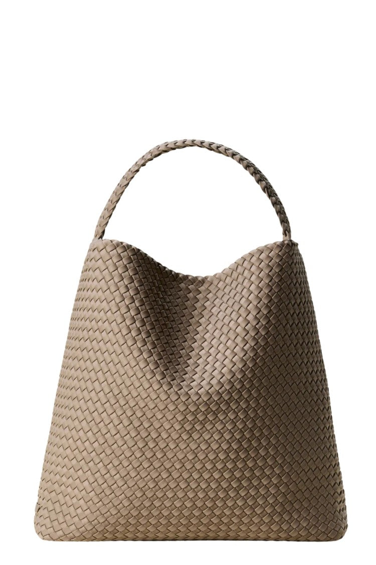 Naghedi Cashmere Nomad Hobo Large Woven Neoprene Tote Bag
