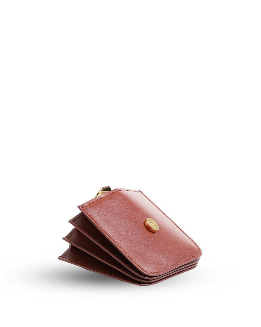 A.P.C. Accordeon Cardholder In Brown