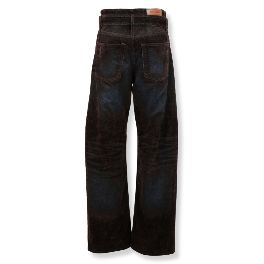 Acne Studios Belted Flocked Jeans
