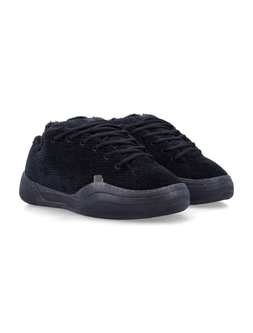 Erl Vamp Black Velvet Sneakers